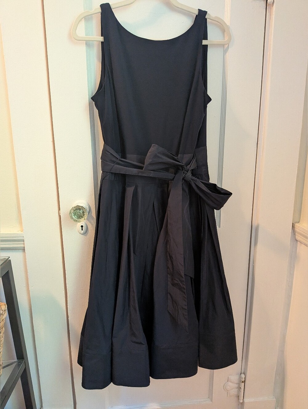 NWT Lauren Ralph Lauren Classic Navy Sleeveless Full Skirt Party Dress - Size 12